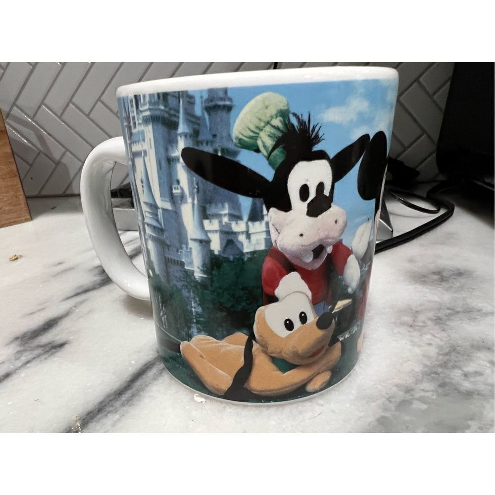 Disney Mini Bean Bag Plush Coffee Tea Mug Mini Mickey Donald Guffy Pluto